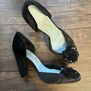 *TRACY REESE* Black Formal Round Toe Heels Size 6.5